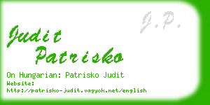 judit patrisko business card